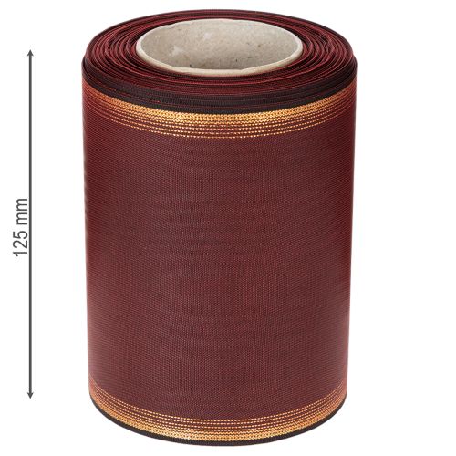 Artikel Kranzband Bordeaux Moiré 125mm Dekoband