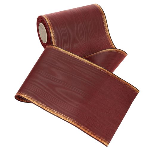 Artikel Kranzband Bordeaux mit Goldkante 175mm Dekor
