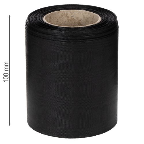Kranzband Schwarz 100mm 25m - Trauerband, Schleifenband, Dekoband, Floristikbedarf | Floristik21.de
