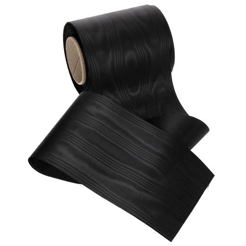 Kranzband Schwarz 100mm 25m - Trauerband, Schleifenband, Dekoband, Floristikbedarf | Floristik21.de