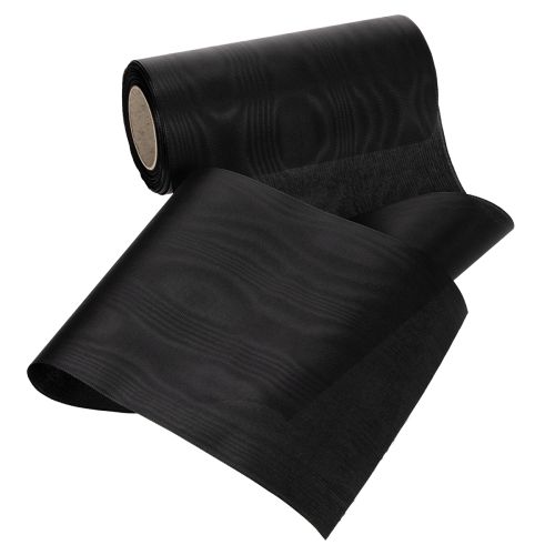 Artikel Kranzband Schwarz 200mm 25m für Trauerfloristik, wetterfest und bedruckbar