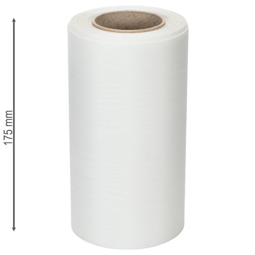 Kranzband Weiß Trauerfloristik 175mm Breit 25m Lang Hochwertiges Acetat Schleifenband | Floristik21.de
