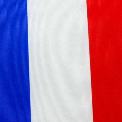 Floristik21 Kranzbänder Moiré blau-weiß-rot 100 mm
