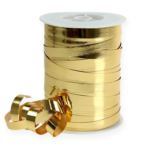 Artikel Kräuselband glänzend 10mm 250m Gold