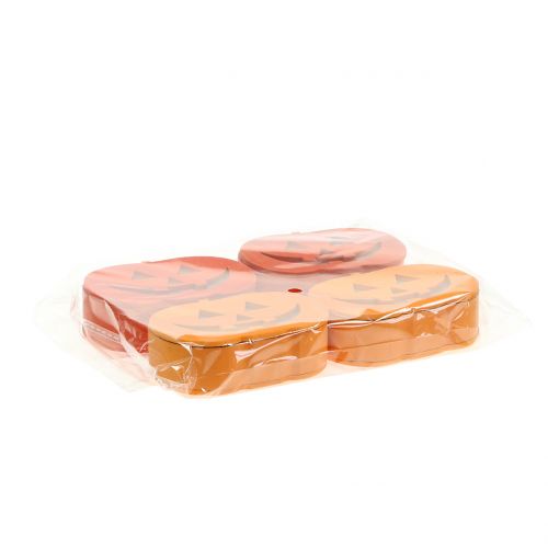 Floristik21 Kürbis Deko mit Licht 8,5cm 4St
