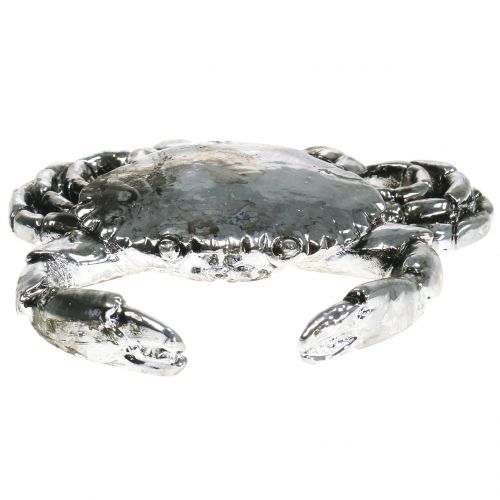 Deko Krebs Antik Silber 12cm