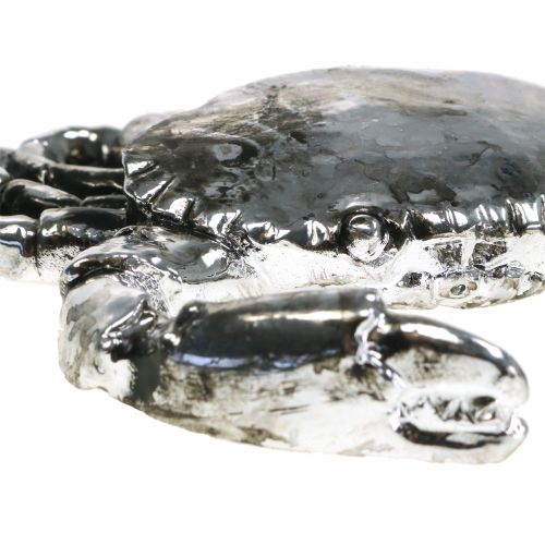 Deko Krebs Antik Silber 12cm | Floristik21.de
