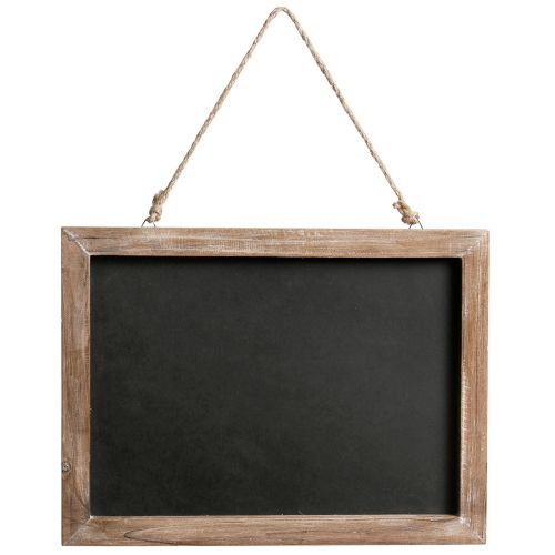 Floristik21 Charmante Kreidetafel im Landhausstil 40×30 cm – Vielseitig einsetzbare Memotafel mit natürlichem Holzrahmen für Dekoration und Notizen