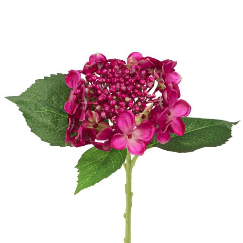 Floristik21 Künstliche Hortensienzweige Pink Blumendeko 43cm 2St