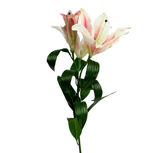 Floristik21 Künstliche Lilie Rosa mit Real Touch 100cm
