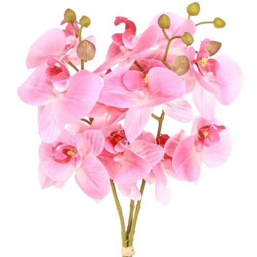 Artikel Künstliche Orchideen Pink 56cm realistische Kunstblumen Dekoration 3St