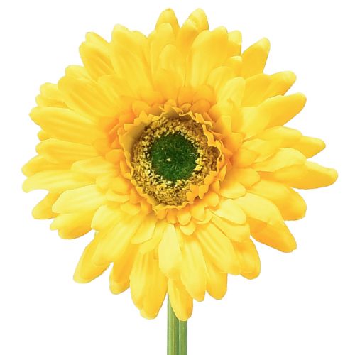 Künstliche Blumen Gerbera Sonnengelb Gartenblume 47cm