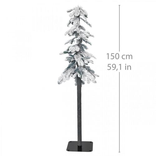 Floristik21 Künstlicher Weihnachtsbaum Beschneit Deko Winter 150cm