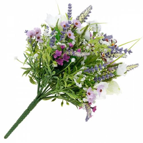 Floristik21 Künstlicher Blumenstrauß, Tischdeko, Seidenblumen, Frühlingsstrauß Bunt