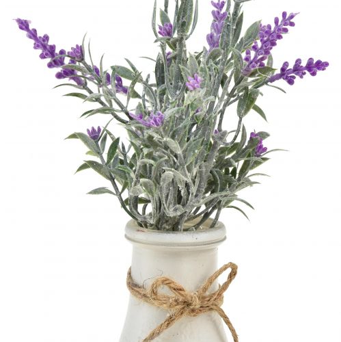 Artikel Künstlicher Lavendel Kunstpflanze Lavendel in Milchflasche 32cm 2St