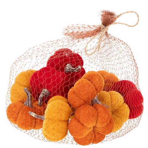 Deko Mini-Kürbisse aus Samt, 5