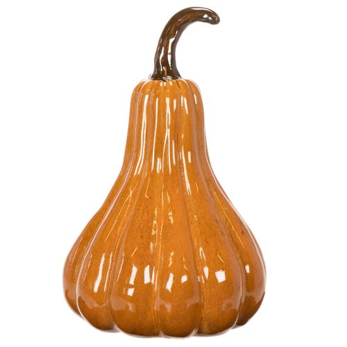 Kürbis Keramik 26cm Orange für Innenbereich | Floristik21.de