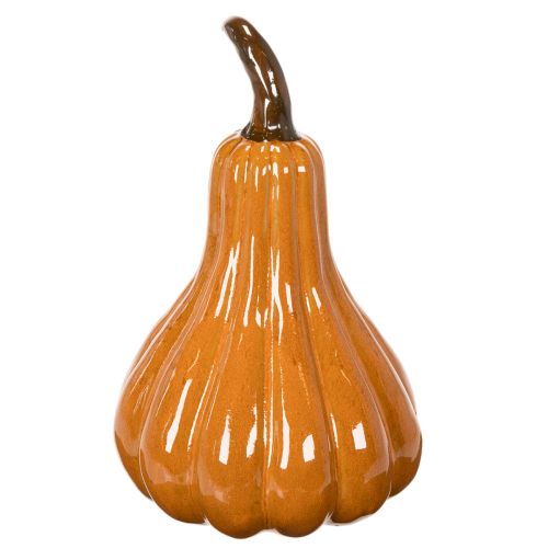 Kürbis Keramik 26cm Orange für Innenbereich | Floristik21.de