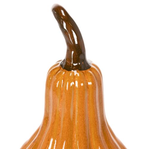 Kürbis Keramik 26cm Orange für Innenbereich | Floristik21.de