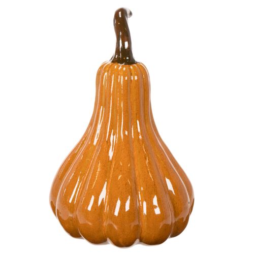 Kürbis Keramik 26cm Orange für Innenbereich | Floristik21.de