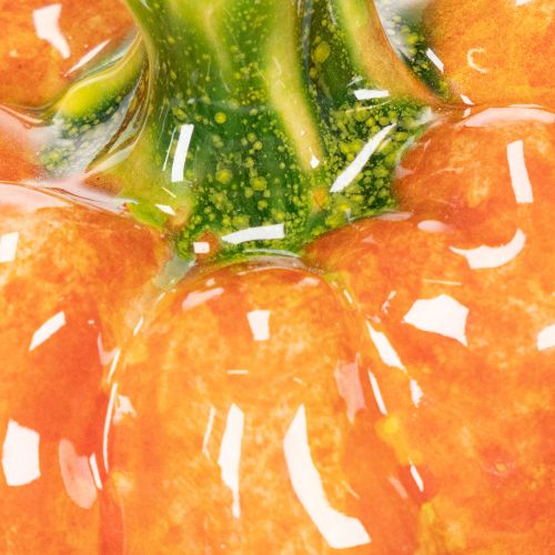 Deko-Kürbisse Keramik Orange-Grün 6cm 2er-Set Innenbereich | Floristik21.de