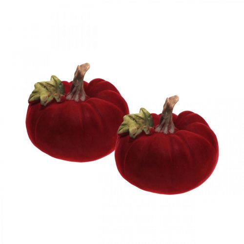 Deko Kürbis Rot Tischdeko Herbst Polyresin 10,5×9cm 2St Deko Kürbis Rot Tischdeko Herbst Polyresin 10,5×9cm 2St
