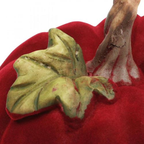 Deko Kürbis Rot Tischdeko Herbst Polyresin 10,5×9cm 2St