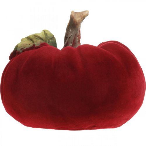 Deko Kürbis Rot Tischdeko Herbst Polyresin 10,5×9cm 2St