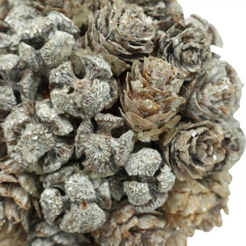 Floristik21 Weihnachtsdeko Zapfen Kugel zum Hängen Christbaumschmuck Ø10cm