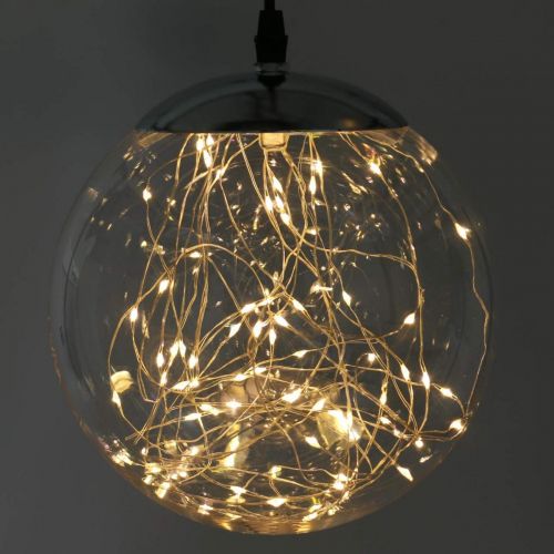 LED Kugel Groß Innen und außen Ø20cm Klar 80L Warmweiß