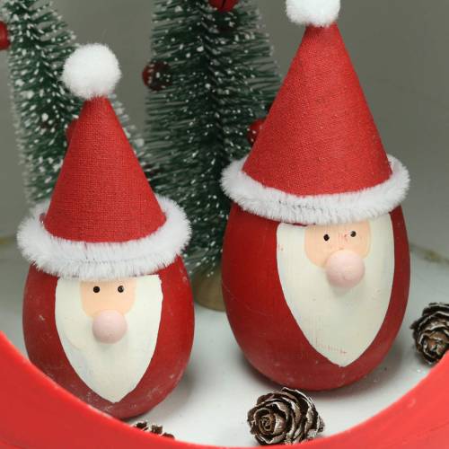 Artikel Weihnachts-Kugel zum Hängen Weihnachtsmänner und LED Rot Ø20cm Für Batterien