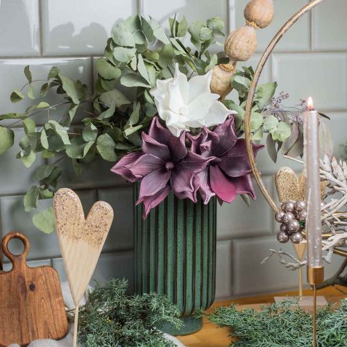 Kunstblume Magnolie Lila Foam Blume Ø10cm 6St