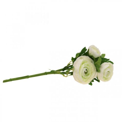 Artikel Kunstblumen Ranunkeln künstlich Gartenblumen Weiß 34cm