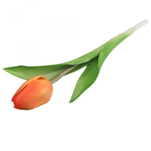 Floristik21.de Kunstblume Tulpe Orange Real Touch Frühlingsblume H21cm-07718