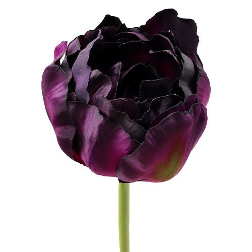 Artikel Kunstblumen Tulpen Lila-Grün 84cm - 85cm 3St