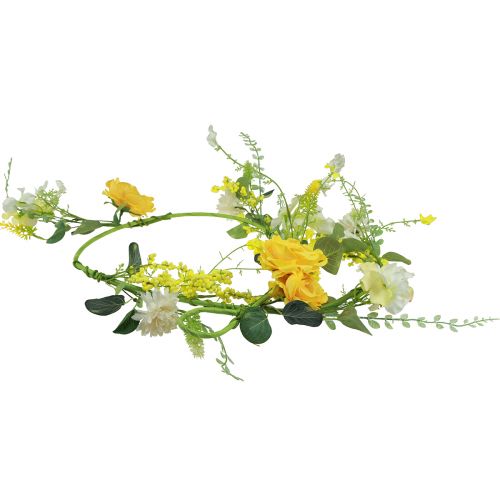 Artikel Kunstblumen Dekohänger Frühling Sommer Gelb Weiß 150cm