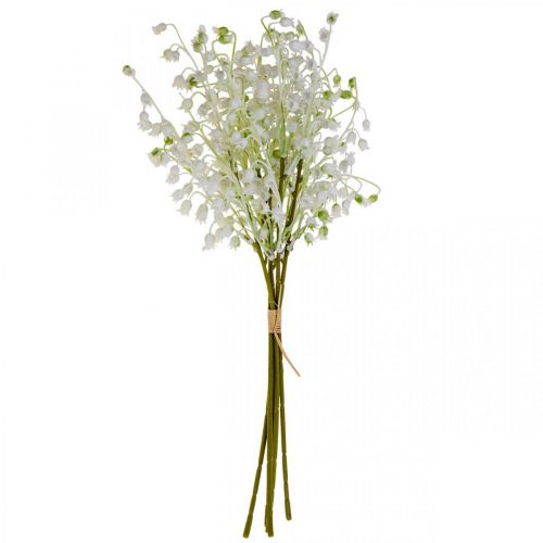 Floristik21 Kunstblumen, künstliche Maiglöckchen Deko Weiß 38cm 5St