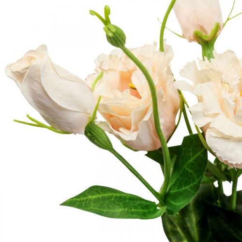 Artikel Kunstblumen Lisianthus künstlich Creme 51cm Blumendeko 5St