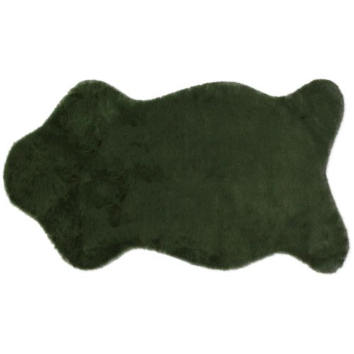 Floristik21 Grünes Deko-Fell 50x90cm, Öko-Tex zertifiziert, waschbar, vielseitig – für den stilvollen Akzent