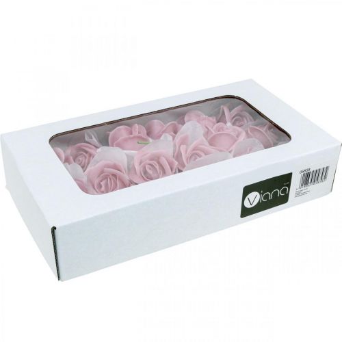 Artikel Kunstrosen Rosa Wachsrosen Deko Rosen Wachs Ø6cm 18 St
