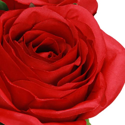 Artikel Kunstrosen Rote Rosen Dekoblumen Ø6cm H50cm 4er-Set für Hochzeit Tischdeko