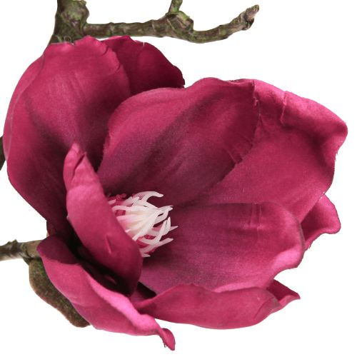 Artikel Kunstzweig Magnolie Bordeaux Blüten 100cm Dekoration Eleganz
