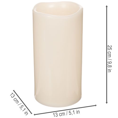 LED Kerze Kunststoff 25 cm