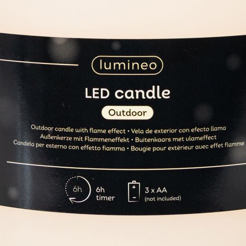 LED Kerze Kunststoff 25 cm