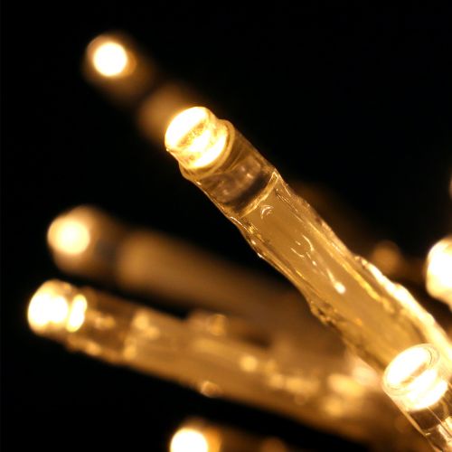 Floristik21 LED Lichterkette Warmweiß mit Timer 20er 275cm