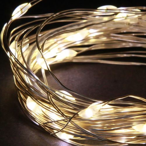 Artikel LED Lichterkette 40 Warmweiße Micro-LEDs mit Timer Funktion Batteriebetrieb Innen
