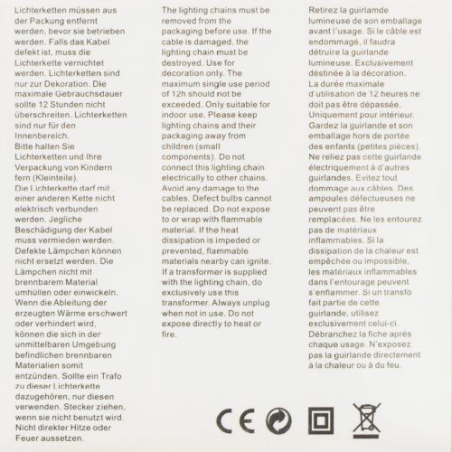 Artikel LED-Lichterkette mit 50 warmweißen LEDs für Batteriebetrieb – 5 m Kupferdraht für flexible Dekoration