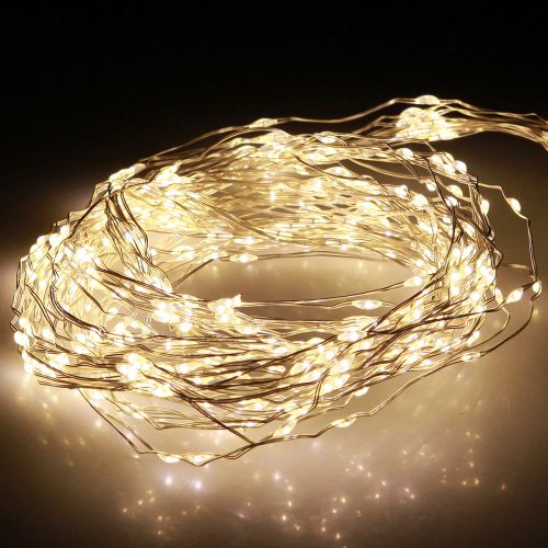 Floristik21 LED Lichterkette Drahtlichterkette Timer wetterfest warmweiß 180cm