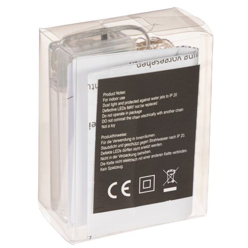 LED Lichterkette Innen 30 LEDs Warmweiß 3m Batteriebetrieben 6er-Set | Floristik21.de