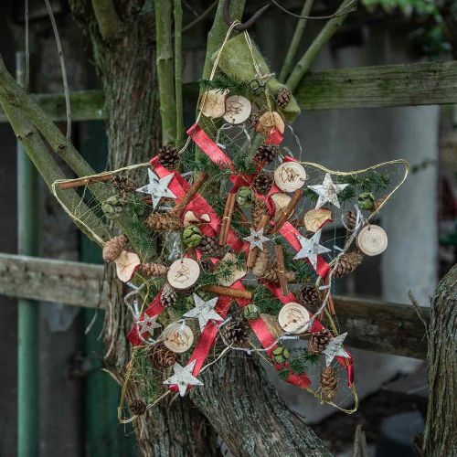 Artikel LED Lichterkette innen Weihnachtsbeleuchtung Holzscheiben L120cm